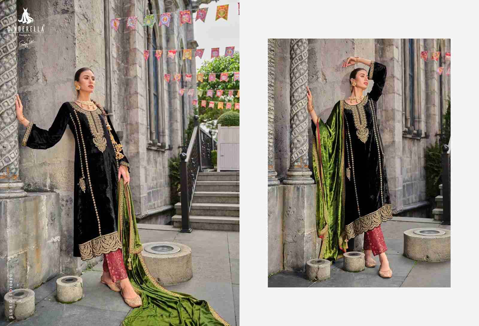 Jo Reevaz By Cinderella 10413 To 10420 Series Beautiful Stylish Festive Suits Fancy Colorful Casual Wear & Ethnic Wear & Ready To Wear Pure Velvet With Work Dresses At Wholesale Price