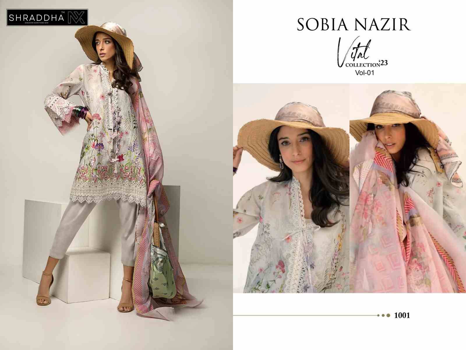 Sobia Nazir Vol-1 By Mahgul 1001 To 1004 Series Beautiful Pakistani Suits Colorful Stylish Fancy Casual Wear & Ethnic Wear Lawn Cotton Print With Embroidered Dresses At Wholesale Price