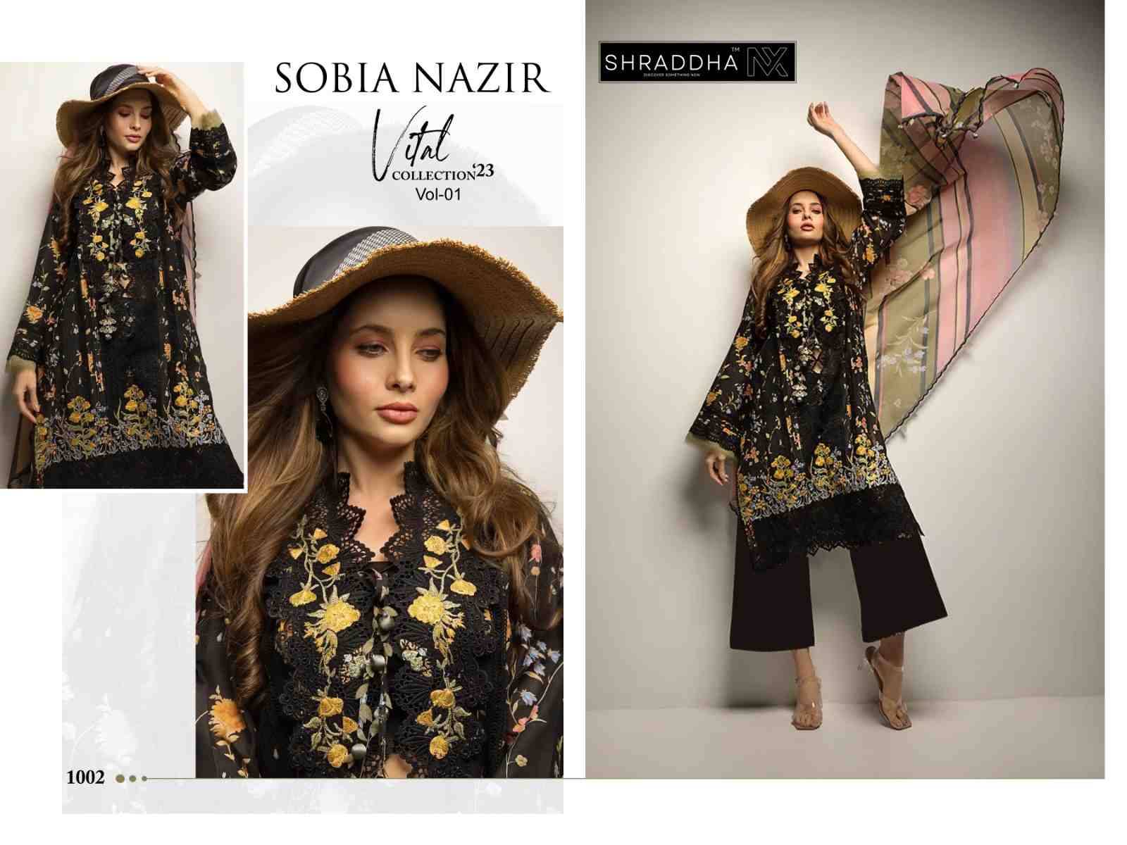 Sobia Nazir Vol-1 By Mahgul 1001 To 1004 Series Beautiful Pakistani Suits Colorful Stylish Fancy Casual Wear & Ethnic Wear Lawn Cotton Print With Embroidered Dresses At Wholesale Price
