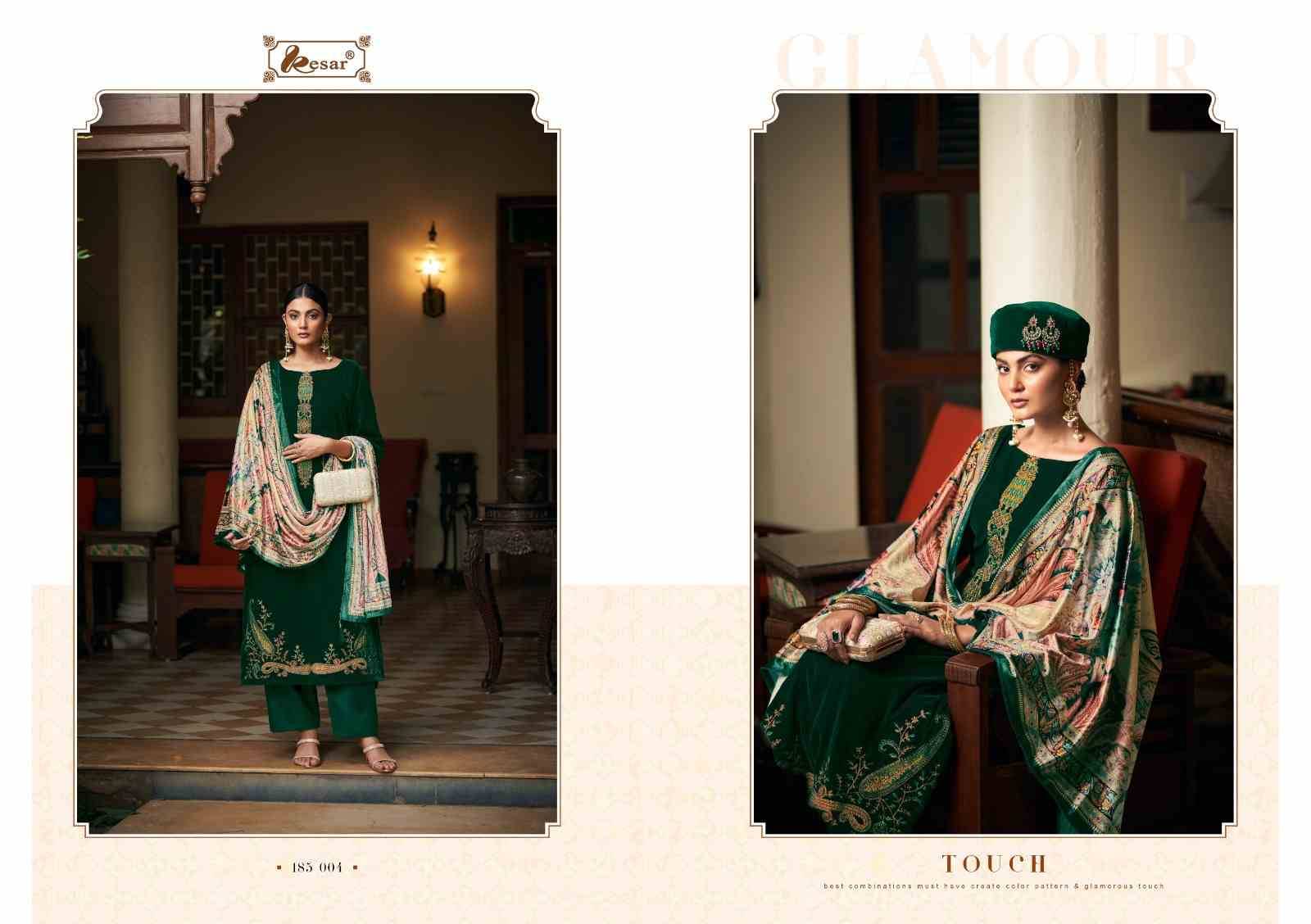 Meenakari By Kesar 185-001 To 185-006 Series Beautiful Stylish Festive Suits Fancy Colorful Casual Wear & Ethnic Wear & Ready To Wear Pure Viscose Velvet Print With Work Dresses At Wholesale Price