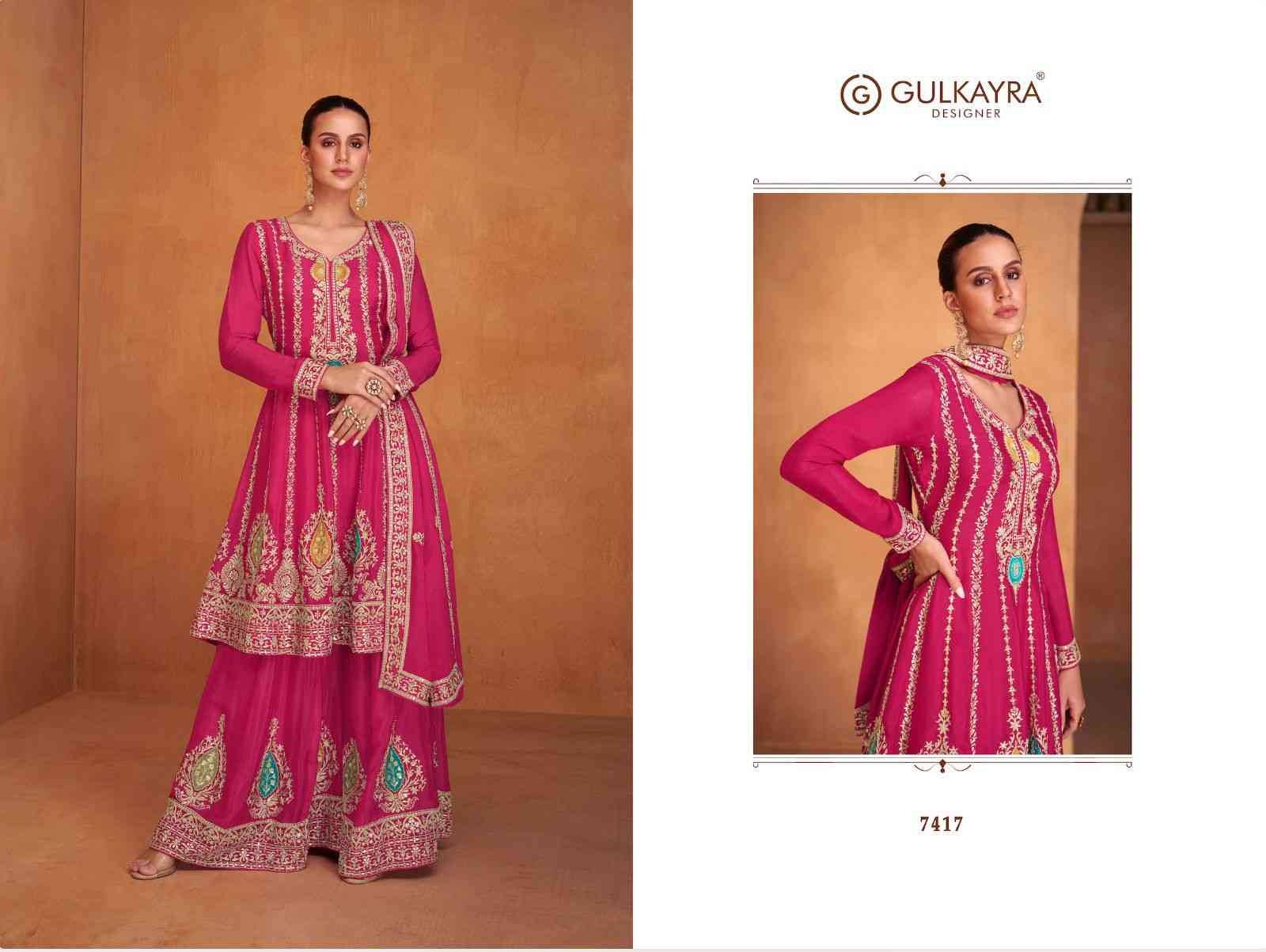 Shysha By Gulkayra Designer 7416 To 7420 Series Beautiful Festive Suits Colorful Stylish Fancy Casual Wear & Ethnic Wear Chinnon Dresses At Wholesale Price