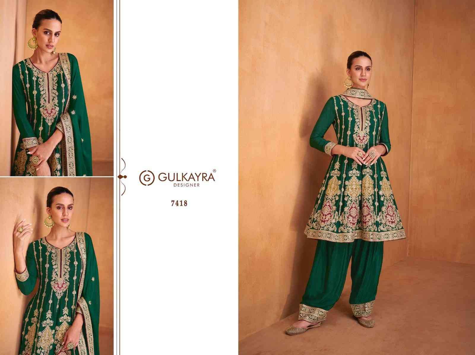 Shysha By Gulkayra Designer 7416 To 7420 Series Beautiful Festive Suits Colorful Stylish Fancy Casual Wear & Ethnic Wear Chinnon Dresses At Wholesale Price