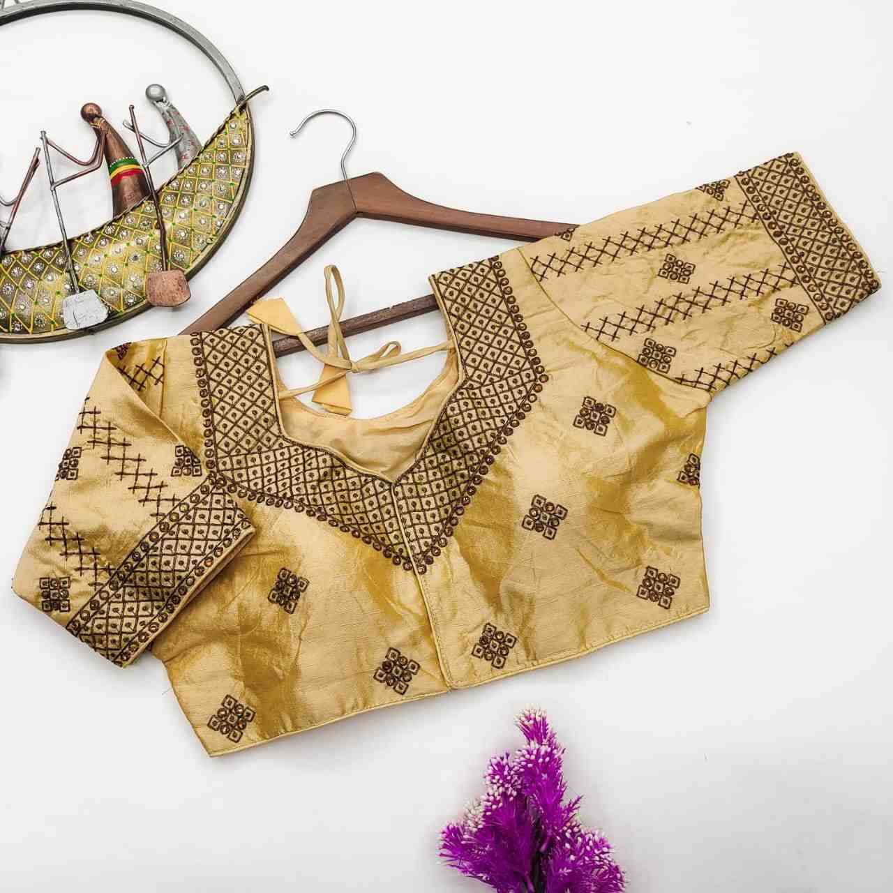Dhriti By Kaamiri 01 To 10 Series Beautiful Stylish Fancy Colorful Casual Wear & Ethnic Wear Fancy Blouse At Wholesale Price