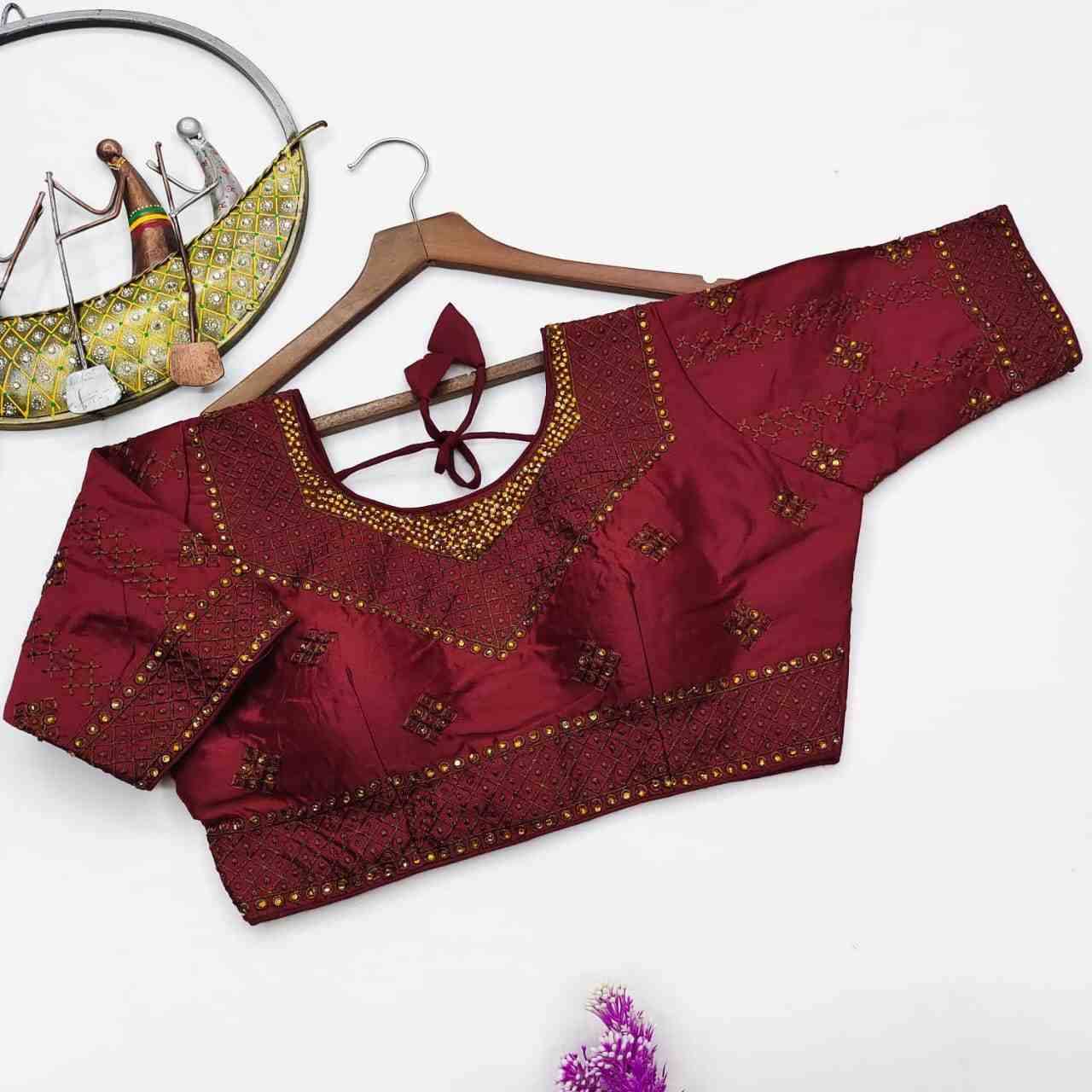 Dhriti By Kaamiri 01 To 10 Series Beautiful Stylish Fancy Colorful Casual Wear & Ethnic Wear Fancy Blouse At Wholesale Price