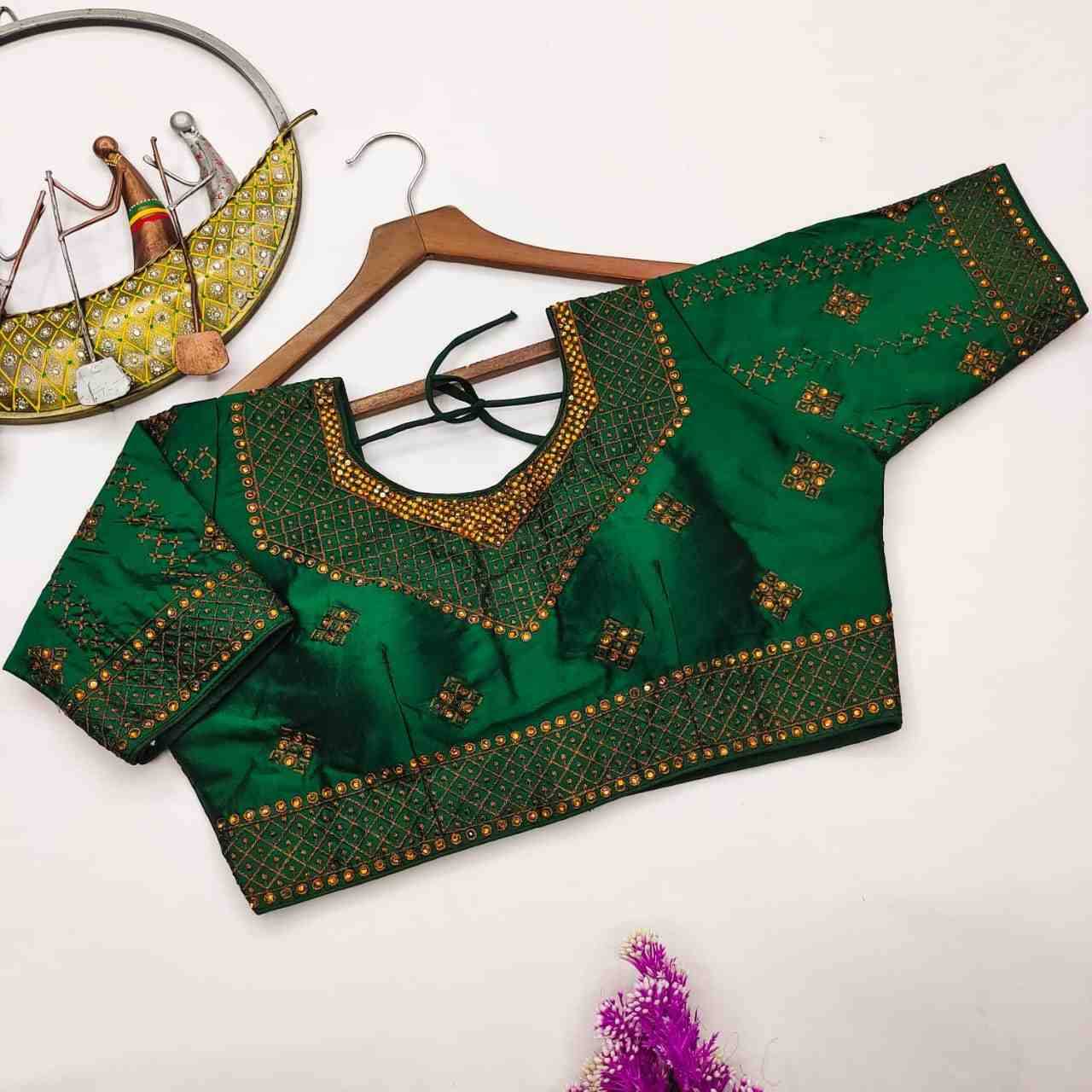 Dhriti By Kaamiri 01 To 10 Series Beautiful Stylish Fancy Colorful Casual Wear & Ethnic Wear Fancy Blouse At Wholesale Price