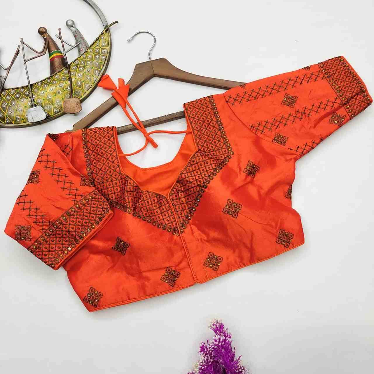 Dhriti By Kaamiri 01 To 10 Series Beautiful Stylish Fancy Colorful Casual Wear & Ethnic Wear Fancy Blouse At Wholesale Price