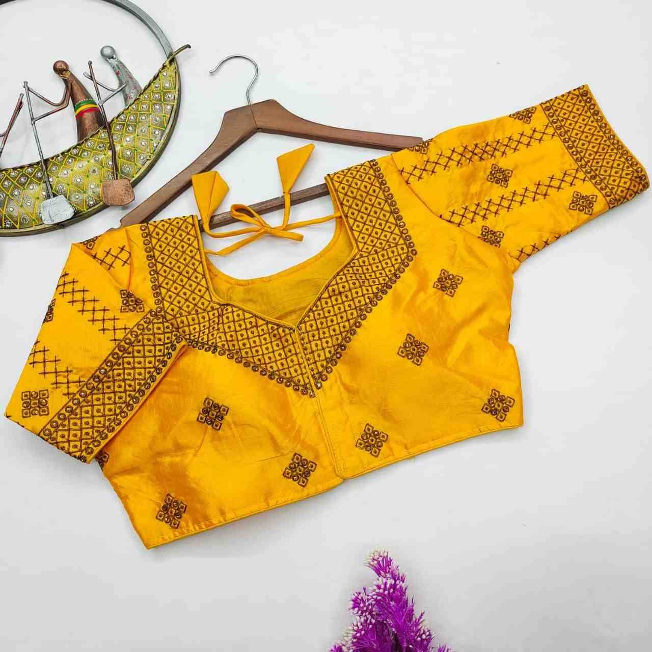 Dhriti By Kaamiri 01 To 10 Series Beautiful Stylish Fancy Colorful Casual Wear & Ethnic Wear Fancy Blouse At Wholesale Price