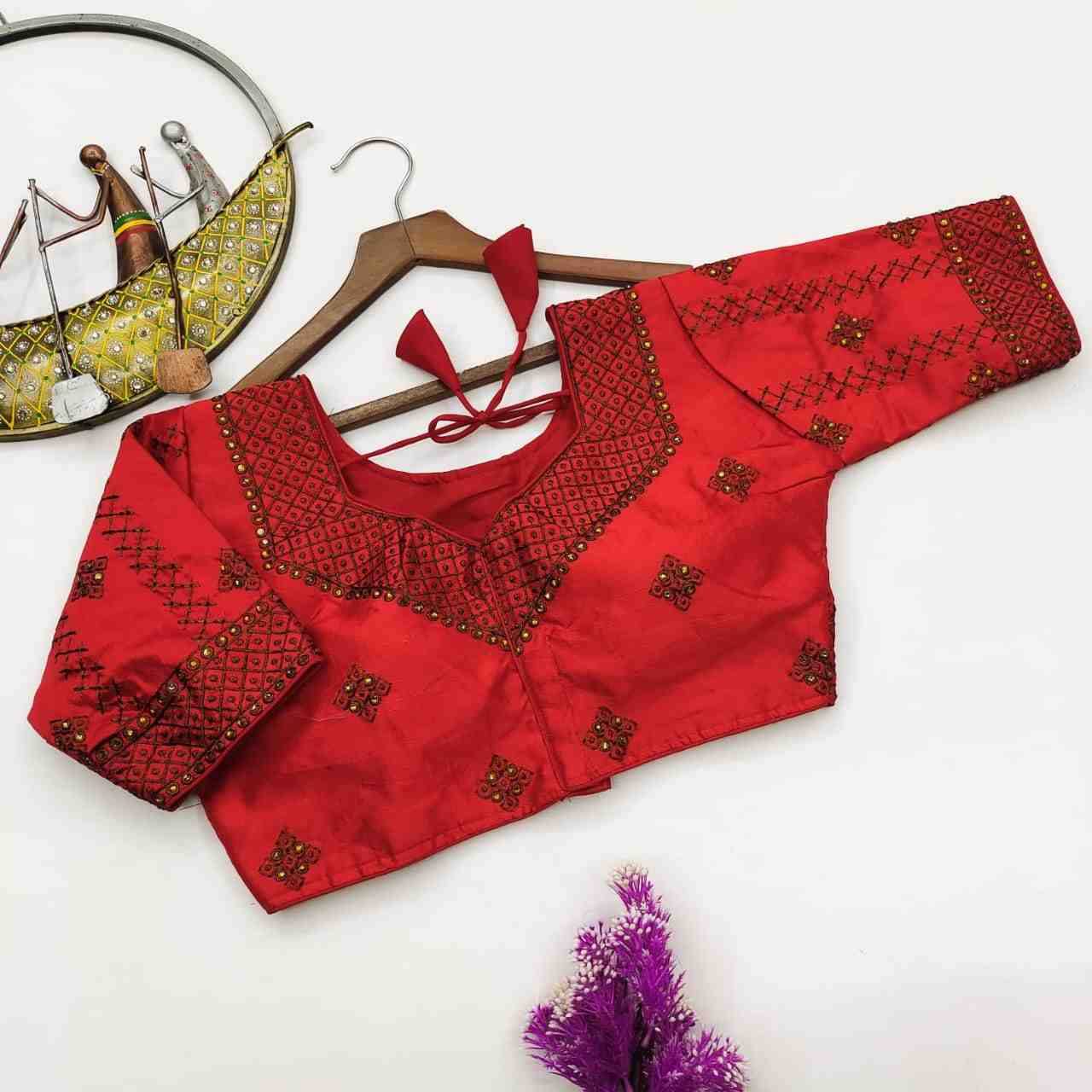 Dhriti By Kaamiri 01 To 10 Series Beautiful Stylish Fancy Colorful Casual Wear & Ethnic Wear Fancy Blouse At Wholesale Price