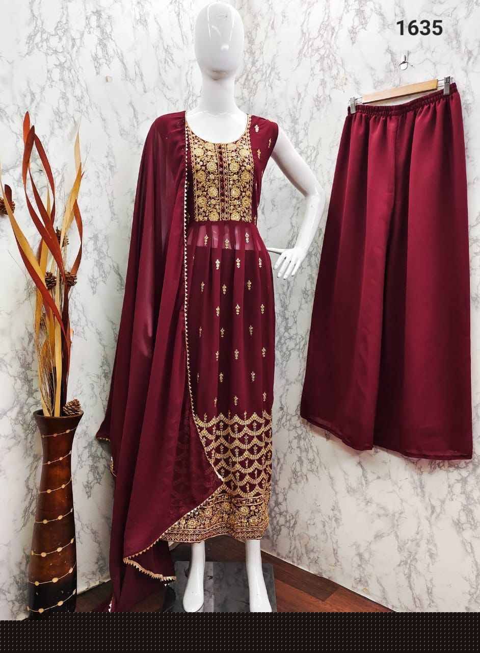 Paradise By Nazneen 1634 To 1638 Series Beautiful Festive Suits Colorful Stylish Fancy Casual Wear & Ethnic Wear Heavy Georgette Dresses At Wholesale Price