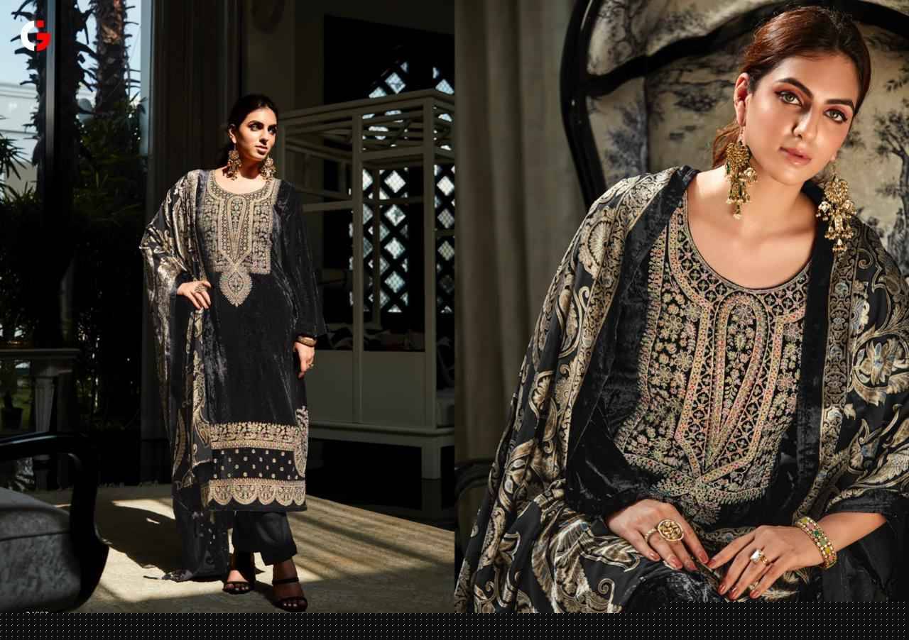Murad By Gull Jee 24001 To 24006 Series Beautiful Festive Suits Colorful Stylish Fancy Casual Wear & Ethnic Wear Pure Velvet Embroidered Dresses At Wholesale Price