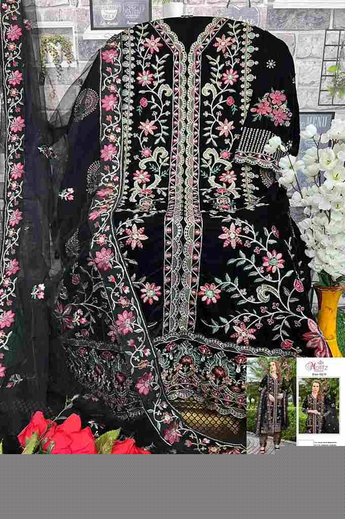 Motifz Hit Design 382 Colours By Motifz 382-A To 382-D Series Beautiful Pakistani Suits Colorful Stylish Fancy Casual Wear & Ethnic Wear Velvet Embroidered Dresses At Wholesale Price