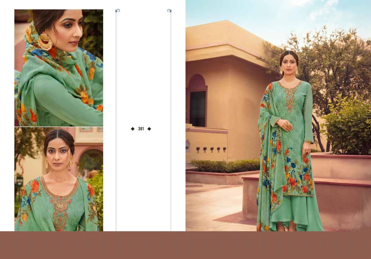 Silky Crape By Fashid Wholesale 361 To 368 Series Beautiful Stylish Festive Suits Fancy Colorful Casual Wear & Ethnic Wear & Ready To Wear Heavy Crepe Embroidered Dresses At Wholesale Price