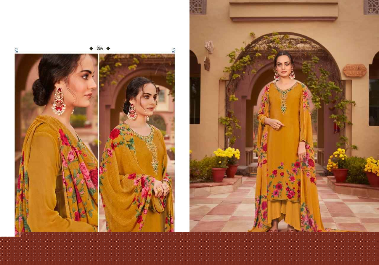Silky Crape By Fashid Wholesale 361 To 368 Series Beautiful Stylish Festive Suits Fancy Colorful Casual Wear & Ethnic Wear & Ready To Wear Heavy Crepe Embroidered Dresses At Wholesale Price