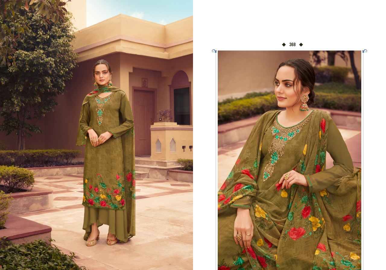 Silky Crape By Fashid Wholesale 361 To 368 Series Beautiful Stylish Festive Suits Fancy Colorful Casual Wear & Ethnic Wear & Ready To Wear Heavy Crepe Embroidered Dresses At Wholesale Price
