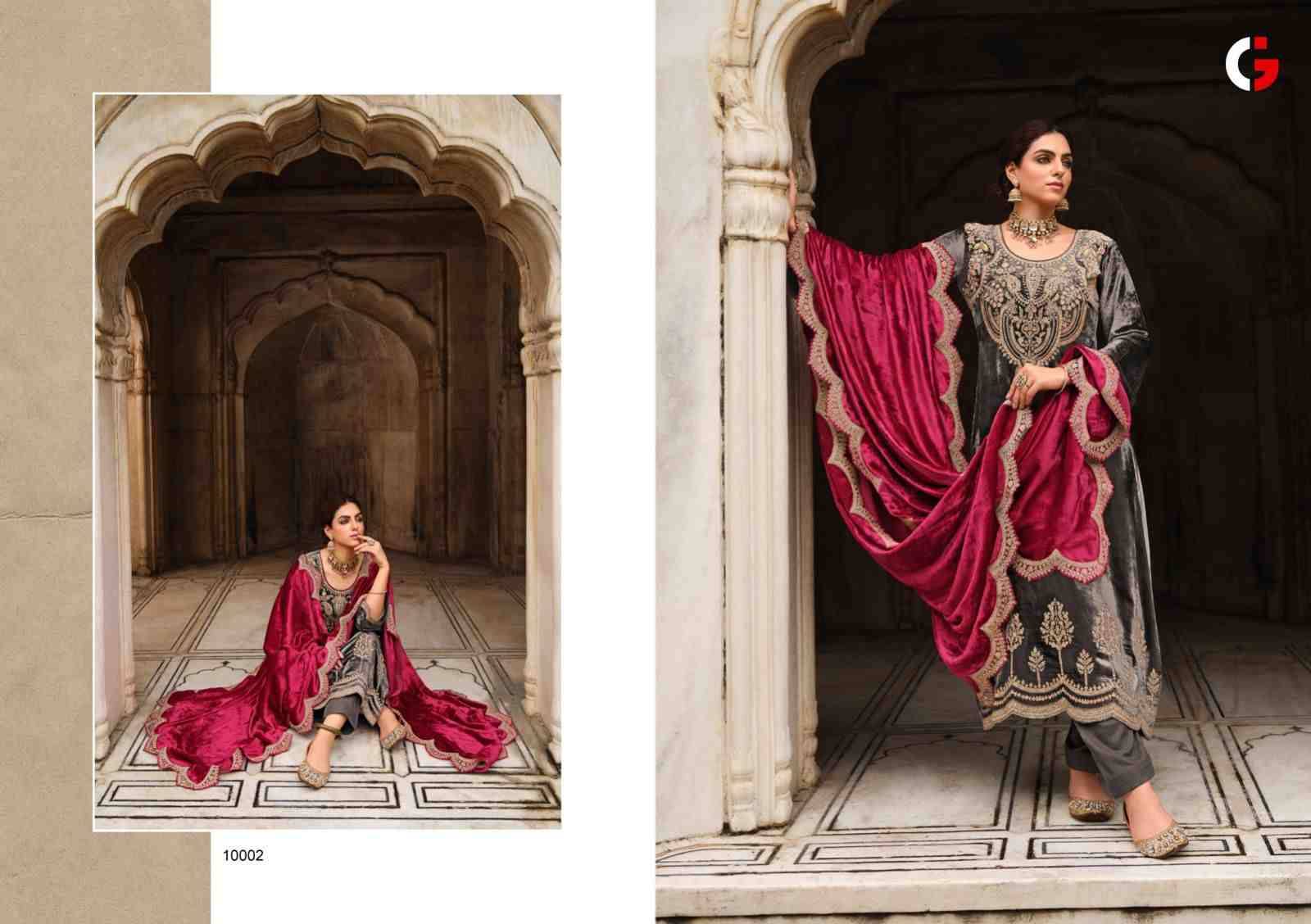 Mehfil E Ishq By Gull Jee 10001 To 10006 Series Beautiful Festive Suits Colorful Stylish Fancy Casual Wear & Ethnic Wear Viscose Velvet Embroidered Dresses At Wholesale Price
