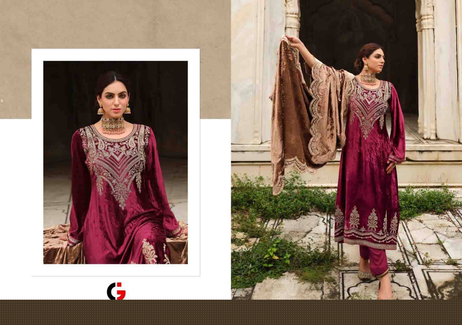 Mehfil E Ishq By Gull Jee 10001 To 10006 Series Beautiful Festive Suits Colorful Stylish Fancy Casual Wear & Ethnic Wear Viscose Velvet Embroidered Dresses At Wholesale Price