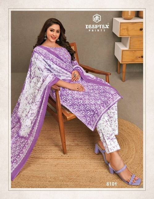 Miss India Vol-81 By Deeptex Prints 8101 To 8126 Series Beautiful Stylish Suits Fancy Colorful Casual Wear & Ethnic Wear & Ready To Wear Pure Cotton Printed Dresses At Wholesale Price