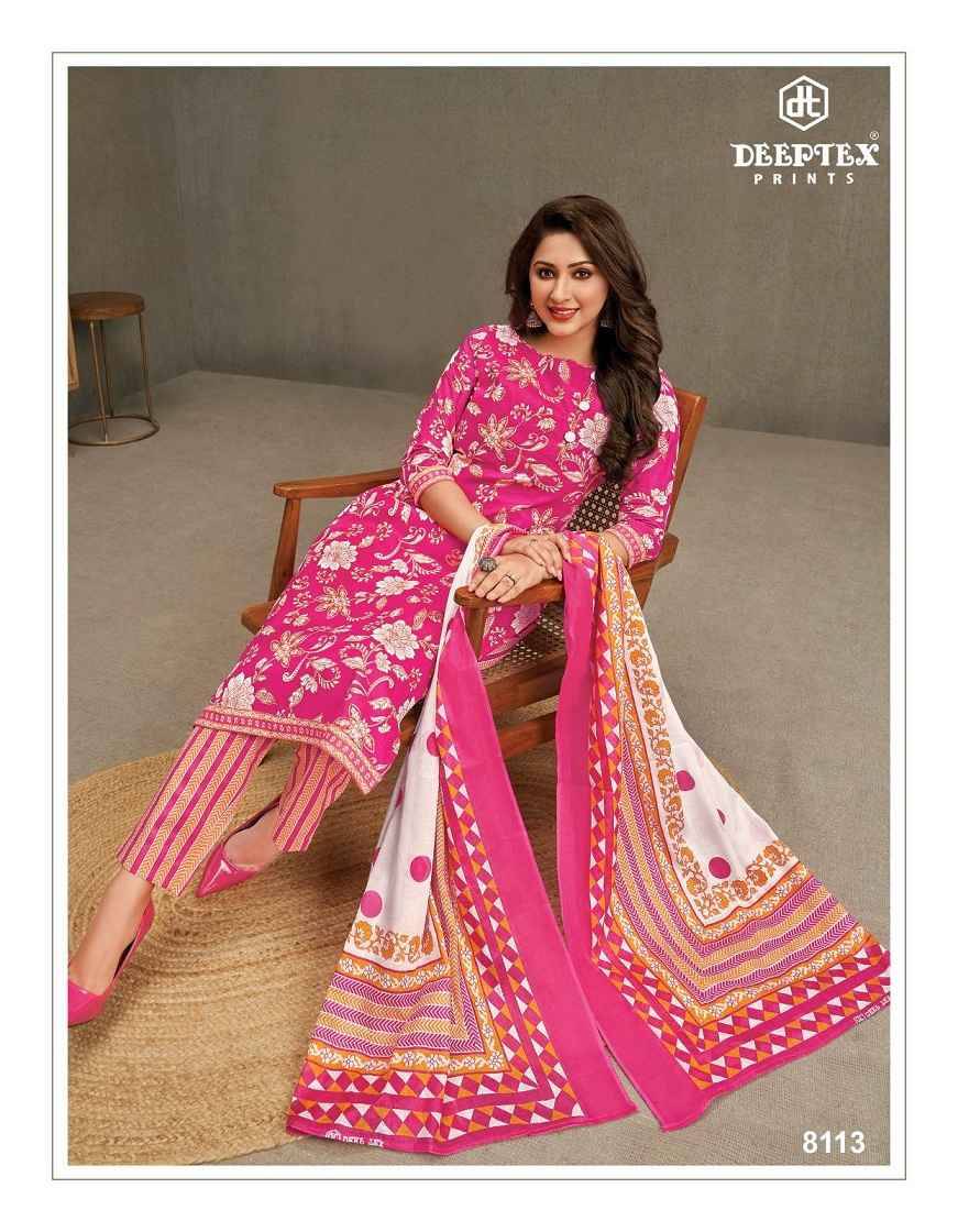 Miss India Vol-81 By Deeptex Prints 8101 To 8126 Series Beautiful Stylish Suits Fancy Colorful Casual Wear & Ethnic Wear & Ready To Wear Pure Cotton Printed Dresses At Wholesale Price