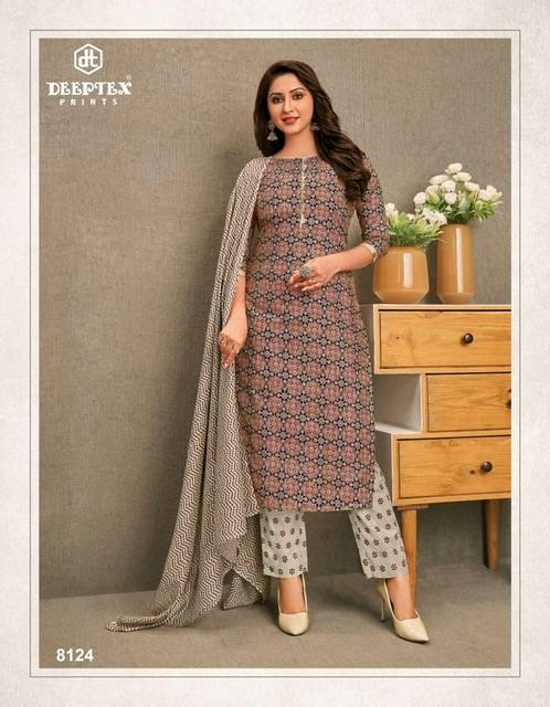 Miss India Vol-81 By Deeptex Prints 8101 To 8126 Series Beautiful Stylish Suits Fancy Colorful Casual Wear & Ethnic Wear & Ready To Wear Pure Cotton Printed Dresses At Wholesale Price