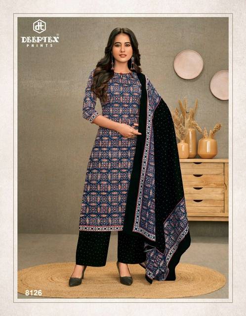 Miss India Vol-81 By Deeptex Prints 8101 To 8126 Series Beautiful Stylish Suits Fancy Colorful Casual Wear & Ethnic Wear & Ready To Wear Pure Cotton Printed Dresses At Wholesale Price