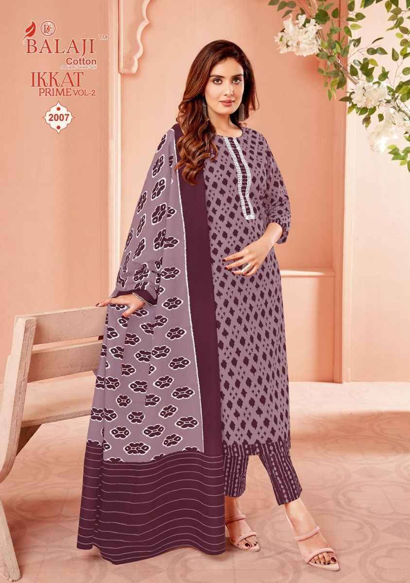 Ikkat Prime Vol-2 By Balaji Cotton 2001 To 2012 Series Beautiful Suits Colorful Stylish Fancy Casual Wear & Ethnic Wear Pure Cotton Print Dresses At Wholesale Price