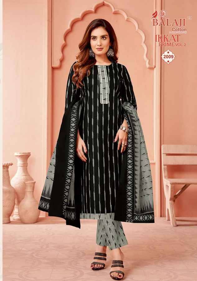 Ikkat Prime Vol-2 By Balaji Cotton 2001 To 2012 Series Beautiful Suits Colorful Stylish Fancy Casual Wear & Ethnic Wear Pure Cotton Print Dresses At Wholesale Price