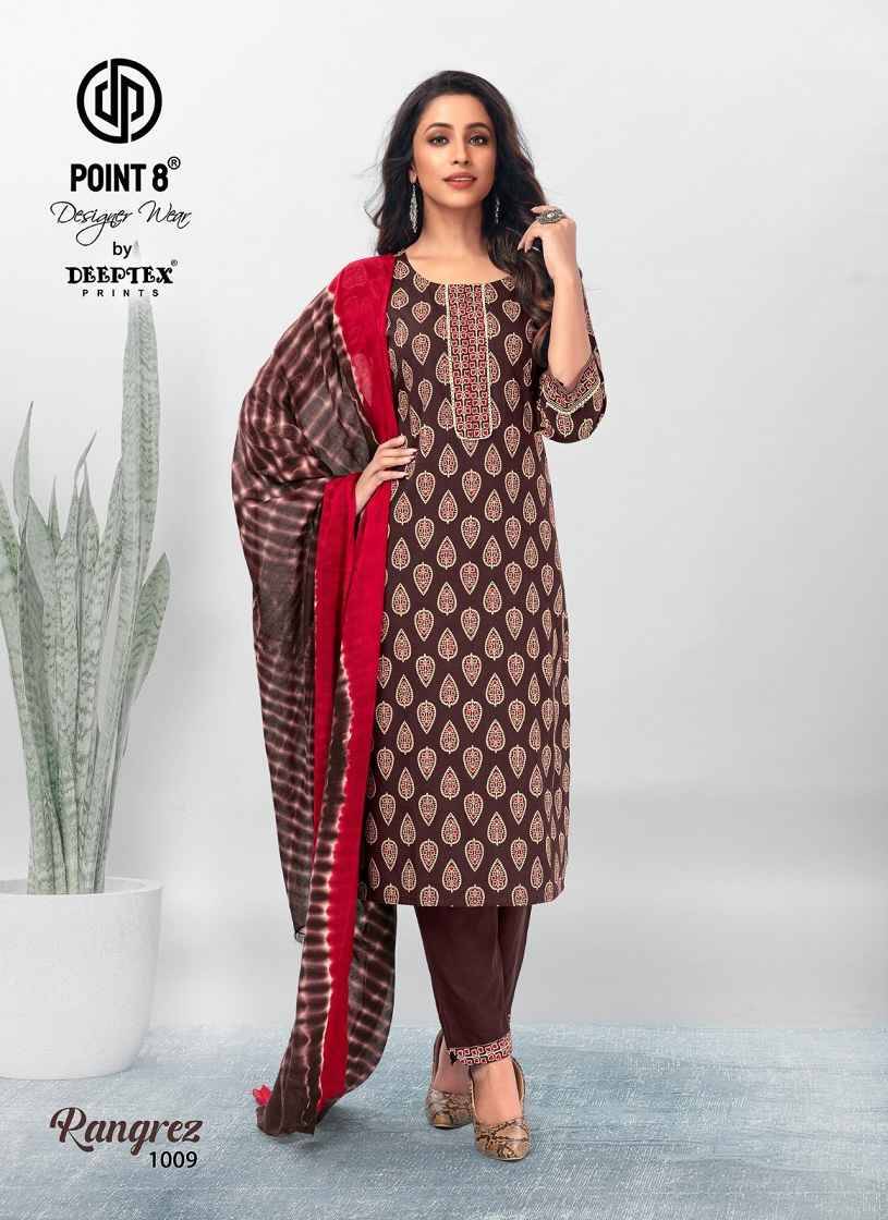 Rangrez Vol-1 By Deeptex Prints 1001 To 1010 Series Beautiful Suits Colorful Stylish Fancy Casual Wear & Ethnic Wear Pure Cotton Print Dresses At Wholesale Price