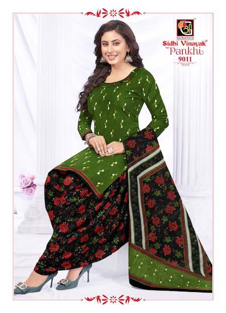 Pankhi Vol-9 By Sidhi Vinayak 9001 To 9012 Series Beautiful Suits Colorful Stylish Fancy Casual Wear & Ethnic Wear Cotton Print Dresses At Wholesale Price