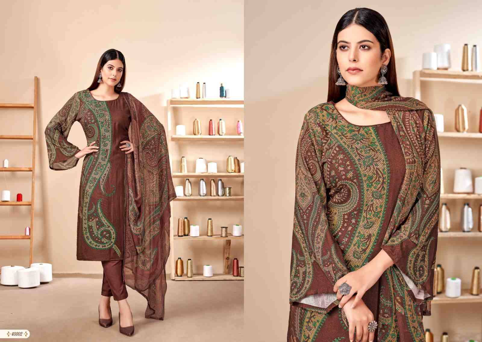 Sheen By Zsm 40001 To 40005 Series Beautiful Stylish Festive Suits Fancy Colorful Casual Wear & Ethnic Wear & Ready To Wear Pure Viscose Woolen Embroidered Dresses At Wholesale Price
