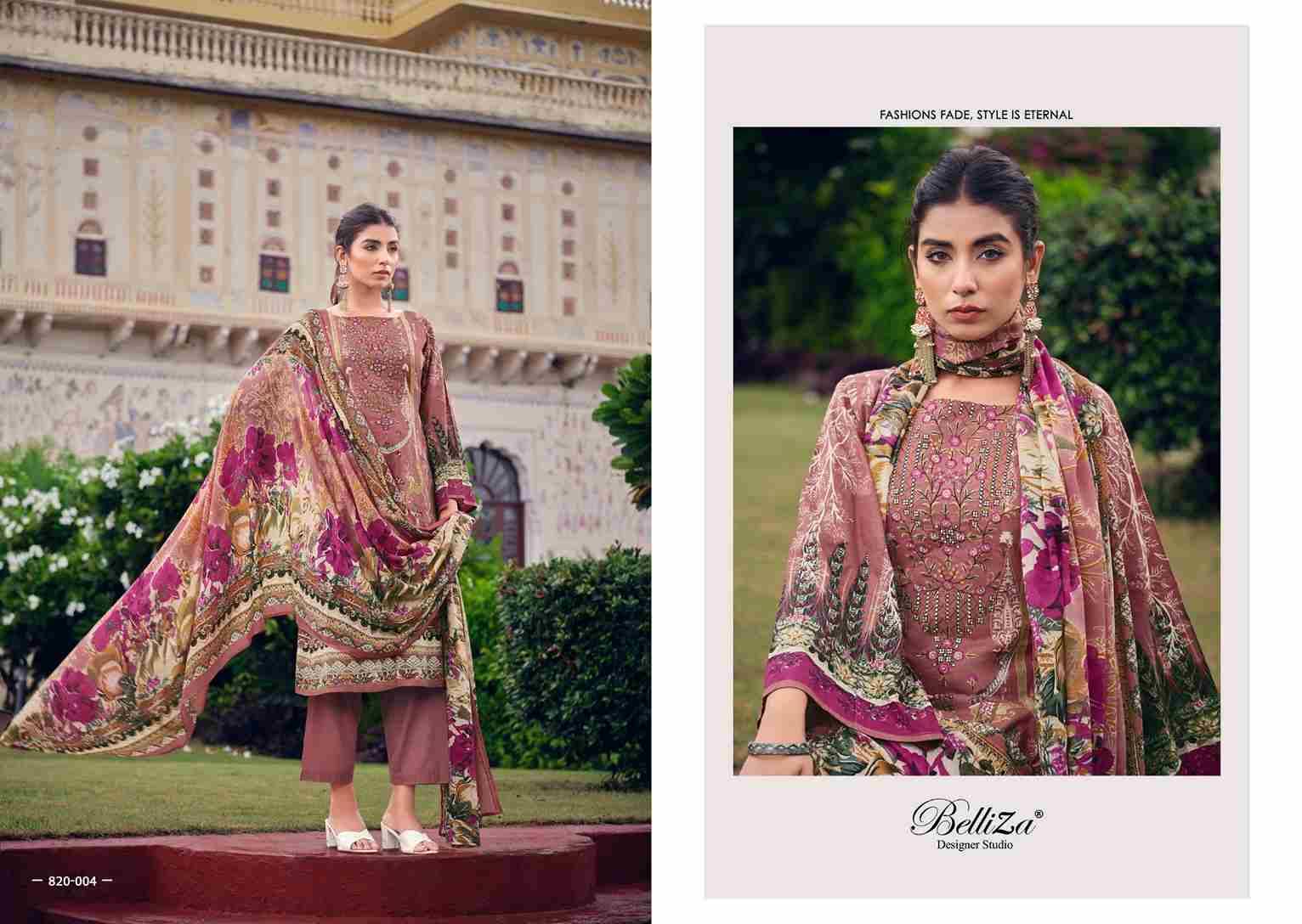 Naira Vol-13 Reloaded By Belliza 820-001 To 820-008 Series Beautiful Stylish Festive Suits Fancy Colorful Casual Wear & Ethnic Wear & Ready To Wear Pure Cotton Print With Work Dresses At Wholesale Price