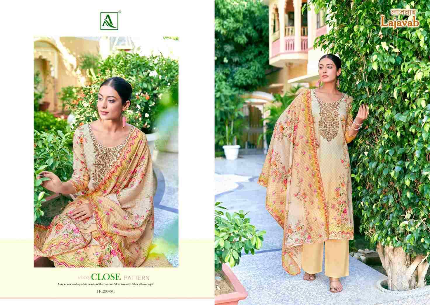 Lajavab By Alok Suits 1299-001 To 1299-008 Series Beautiful Stylish Festive Suits Fancy Colorful Casual Wear & Ethnic Wear & Ready To Wear Pure Jam Cotton Print With Work Dresses At Wholesale Price