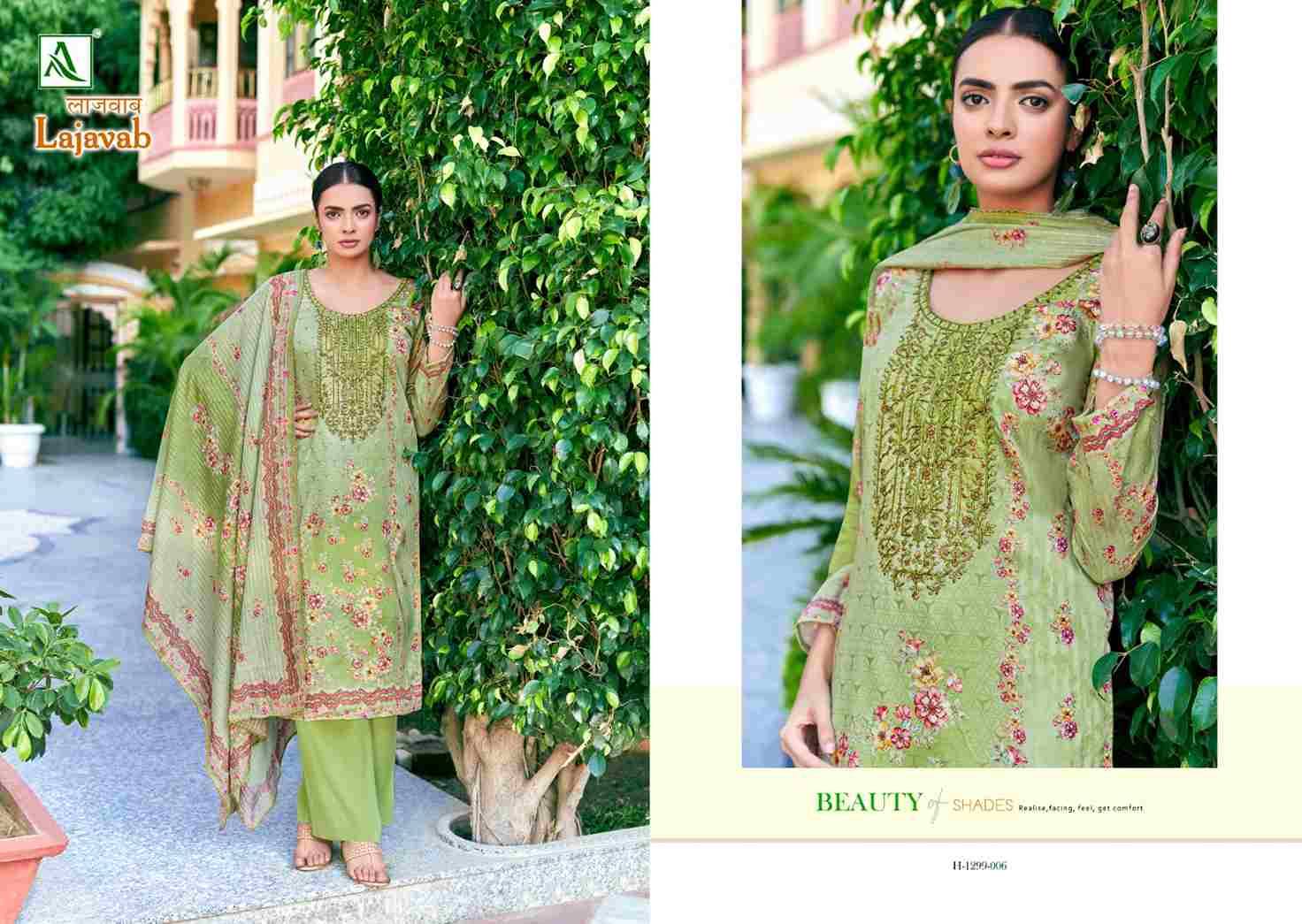 Lajavab By Alok Suits 1299-001 To 1299-008 Series Beautiful Stylish Festive Suits Fancy Colorful Casual Wear & Ethnic Wear & Ready To Wear Pure Jam Cotton Print With Work Dresses At Wholesale Price