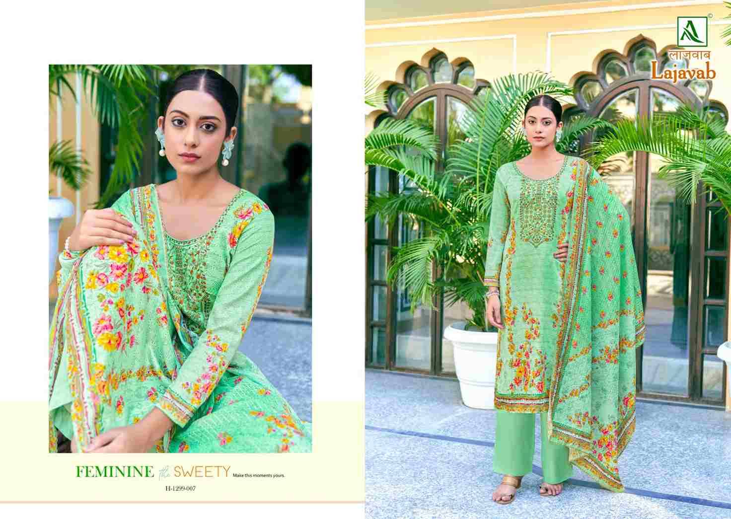 Lajavab By Alok Suits 1299-001 To 1299-008 Series Beautiful Stylish Festive Suits Fancy Colorful Casual Wear & Ethnic Wear & Ready To Wear Pure Jam Cotton Print With Work Dresses At Wholesale Price