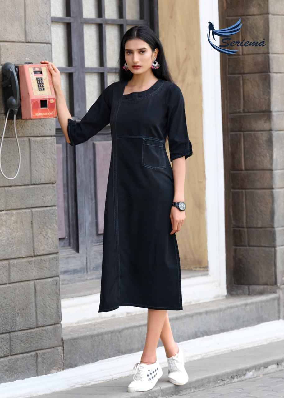 Kumb Capture Vol-5 By Sparrow 1228 To 1233 Series Designer Stylish Fancy Colorful Beautiful Party Wear & Ethnic Wear Collection Viscose Cotton Denim Kurtis At Wholesale Price