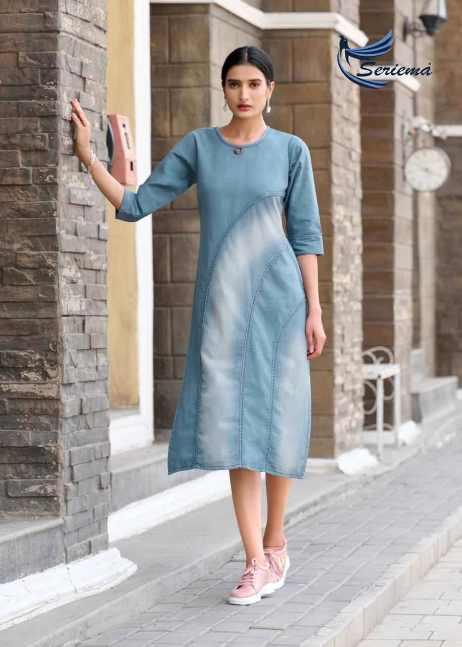 Kumb Capture Vol-5 By Sparrow 1228 To 1233 Series Designer Stylish Fancy Colorful Beautiful Party Wear & Ethnic Wear Collection Viscose Cotton Denim Kurtis At Wholesale Price