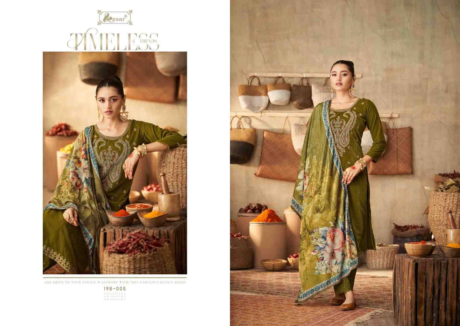 Daira By Kesar 198-001 To 198-006 Series Beautiful Stylish Festive Suits Fancy Colorful Casual Wear & Ethnic Wear & Ready To Wear Pure Velvet Print With Work Dresses At Wholesale Price