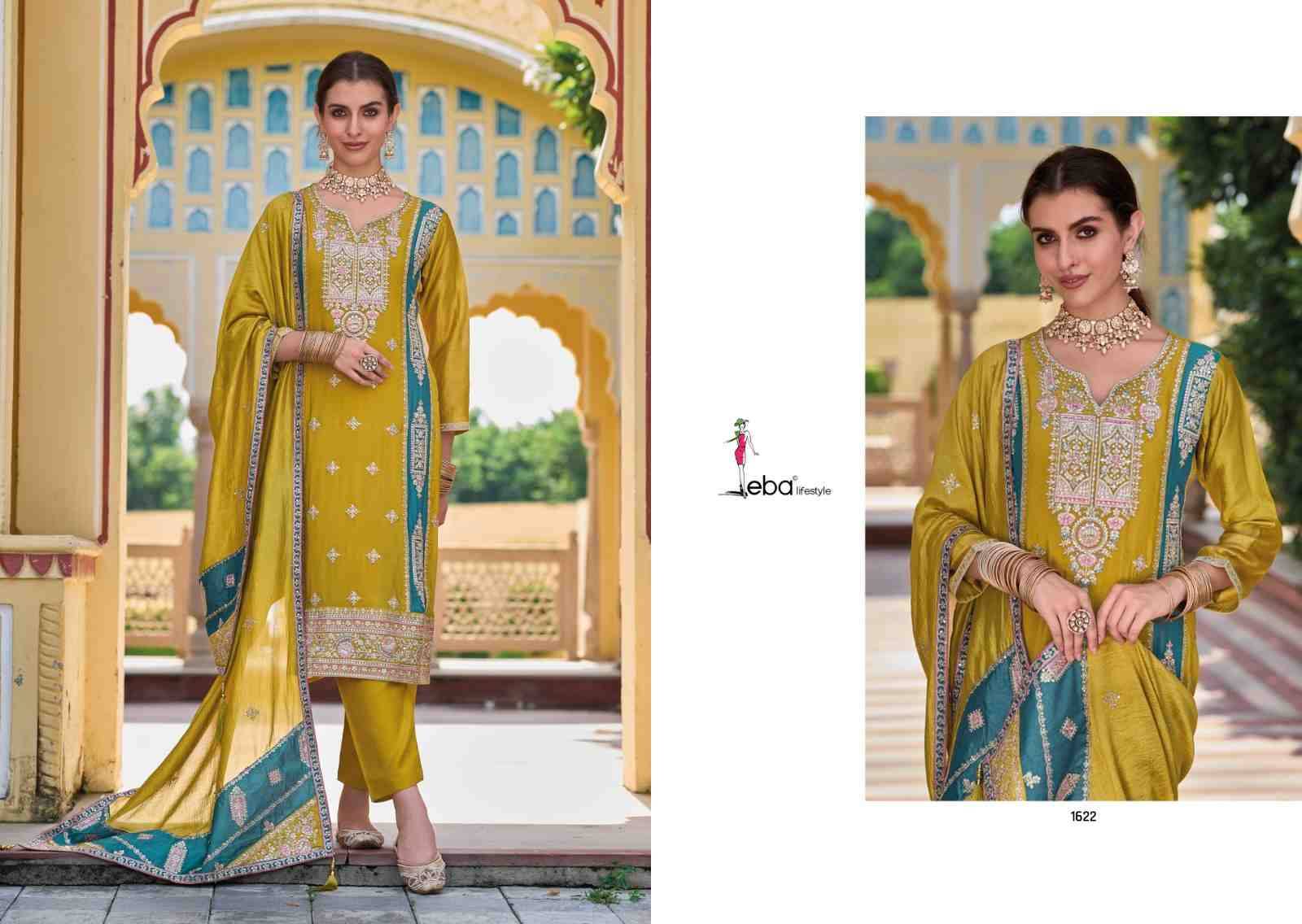 Sophia By Eba Lifestyle 1622 To 1623 Series Beautiful Stylish Festive Suits Fancy Colorful Casual Wear & Ethnic Wear & Ready To Wear Premium Silk Embroidered Dresses At Wholesale Price