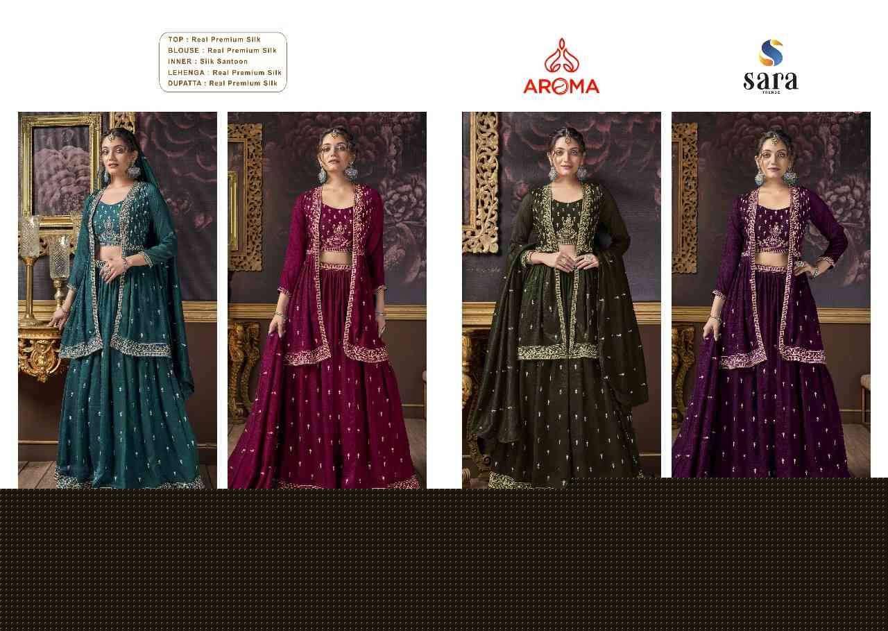 Bansuri By Aroma 1150 To 1153 Series Designer Beautiful Wedding Bridal Collection Occasional Wear & Party Wear Premium Silk Lehengas At Wholesale Price