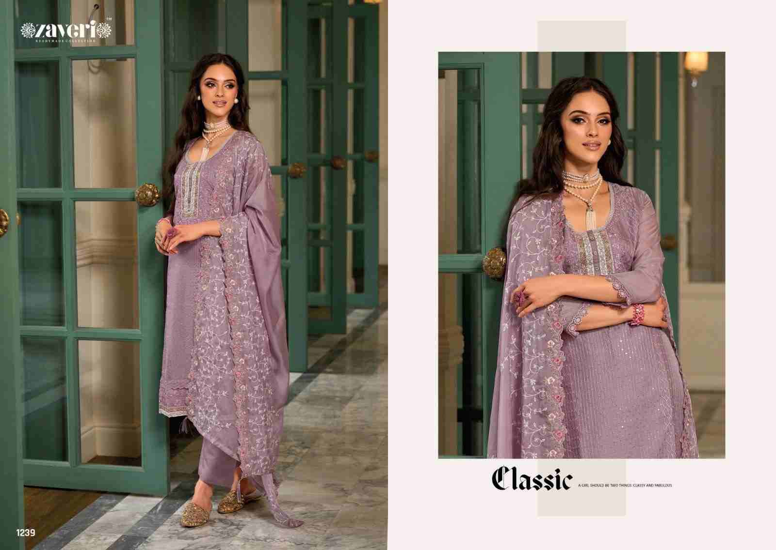 Jil-Mil Vol-2 By Zaveri 1237 To 1239 Series Designer Festive Suits Beautiful Fancy Colorful Stylish Party Wear & Occasional Wear Soft Organza Dresses At Wholesale Price