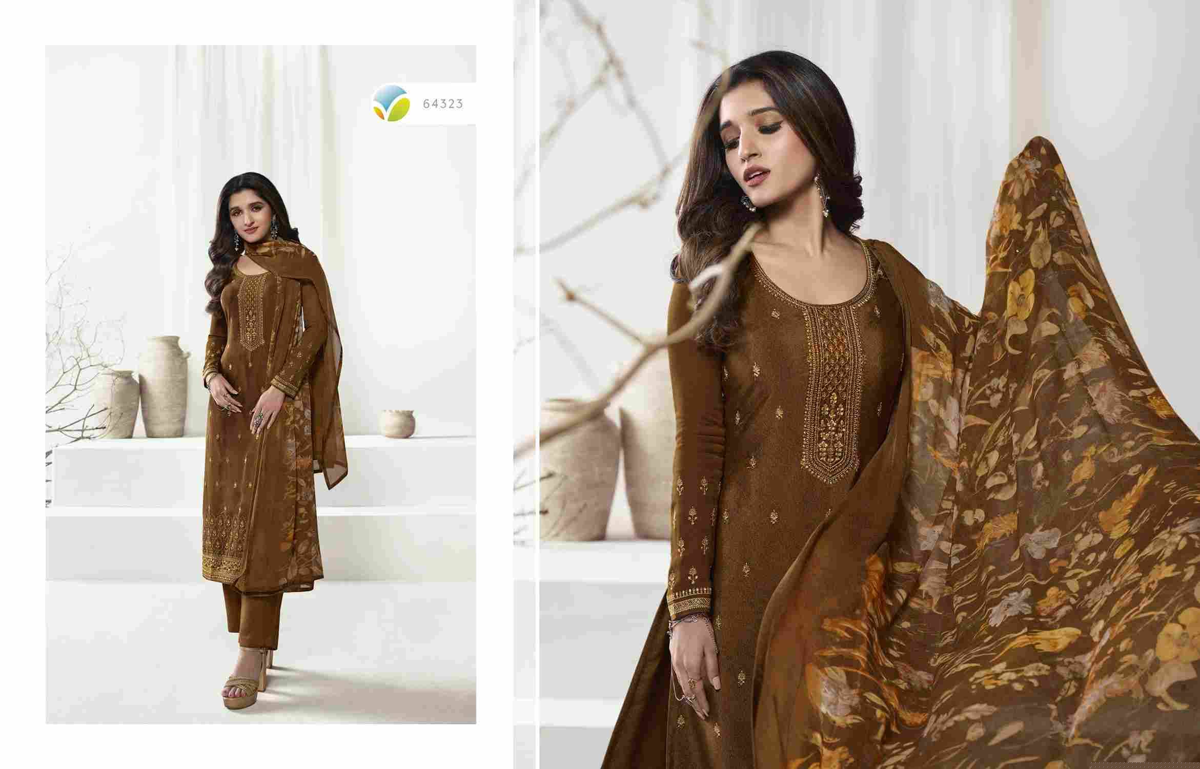 Royal Crepe Vol-43 By Vinay Fashion 64321 To 64328 Series Designer Festive Sharara Suits Collection Beautiful Stylish Fancy Colorful Party Wear & Occasional Wear Royal Crepe Dresses At Wholesale Price