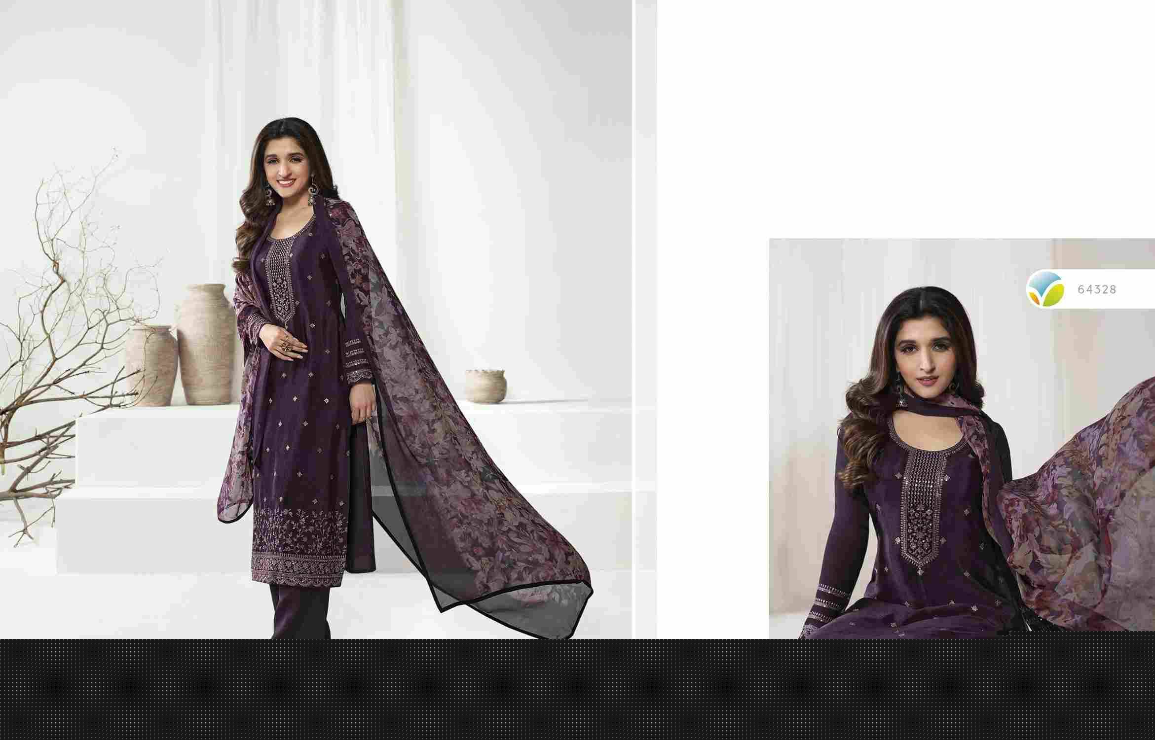 Royal Crepe Vol-43 By Vinay Fashion 64321 To 64328 Series Designer Festive Sharara Suits Collection Beautiful Stylish Fancy Colorful Party Wear & Occasional Wear Royal Crepe Dresses At Wholesale Price