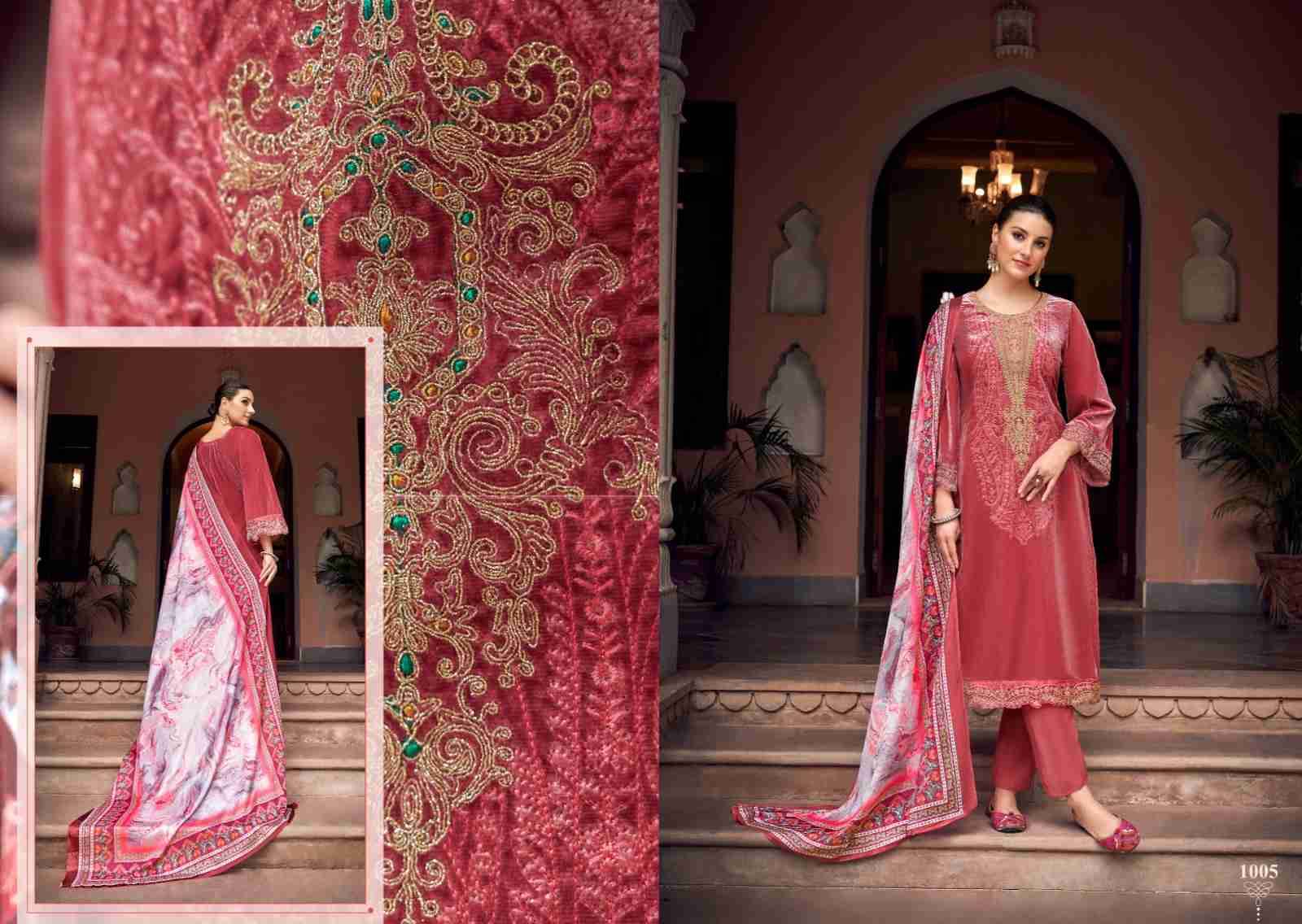 Marble Velvet By Zsm 1001 To 1006 Series Beautiful Stylish Festive Suits Fancy Colorful Casual Wear & Ethnic Wear & Ready To Wear Viscose Velvet Embroidery Dresses At Wholesale Price