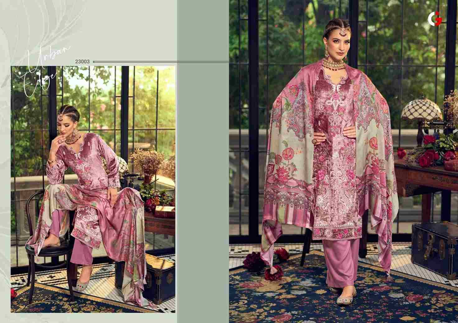 Pehrans By Gull Jee 23001 To 23006 Series Designer Suits Beautiful Stylish Fancy Colorful Party Wear & Occasional Wear Velvet With Embroidery Dresses At Wholesale Price