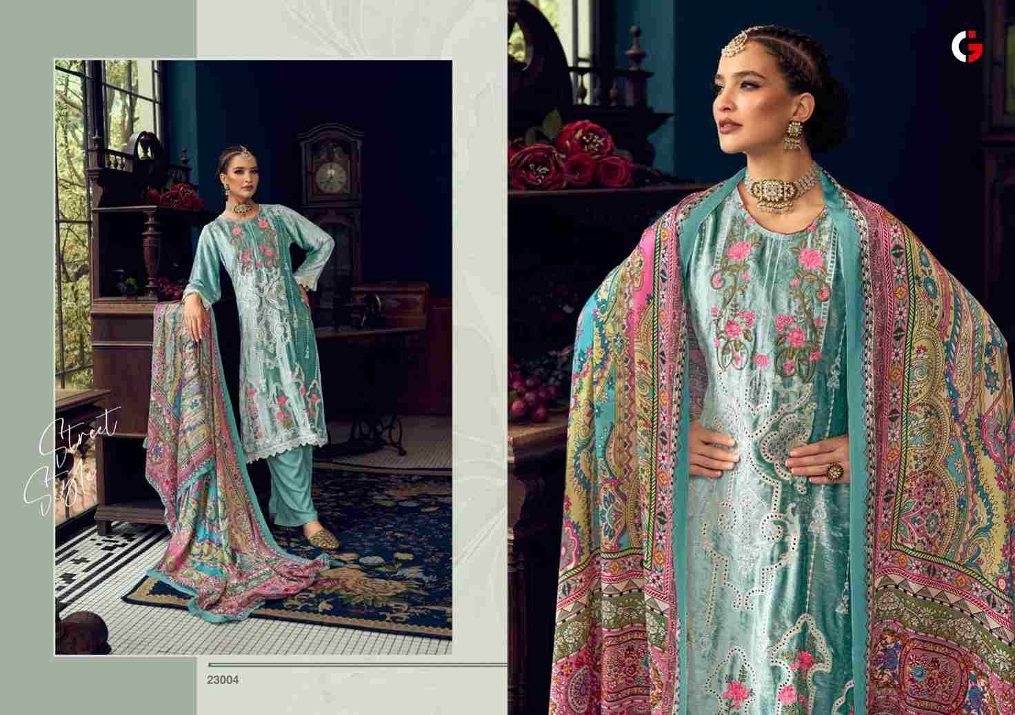 Pehrans By Gull Jee 23001 To 23006 Series Designer Suits Beautiful Stylish Fancy Colorful Party Wear & Occasional Wear Velvet With Embroidery Dresses At Wholesale Price