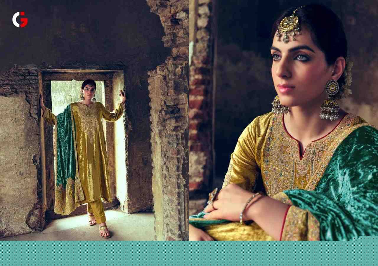Shehnaaz By Gull Jee 12001 To 12006 Series Beautiful Festive Suits Stylish Fancy Colorful Party Wear & Occasional Wear Viscose Velvet Dresses At Wholesale Price