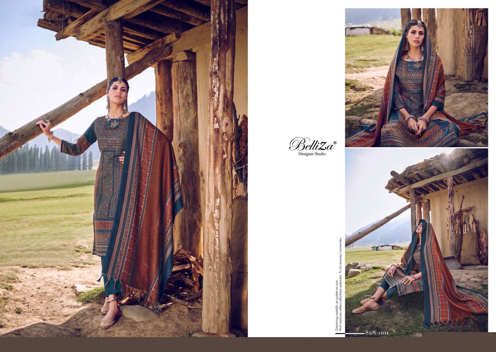 Saiba By Belliza 828-001 To 828-008 Series Beautiful Festive Suits Stylish Fancy Colorful Party Wear & Occasional Wear Pure Alpine Embroidered Dresses At Wholesale Price