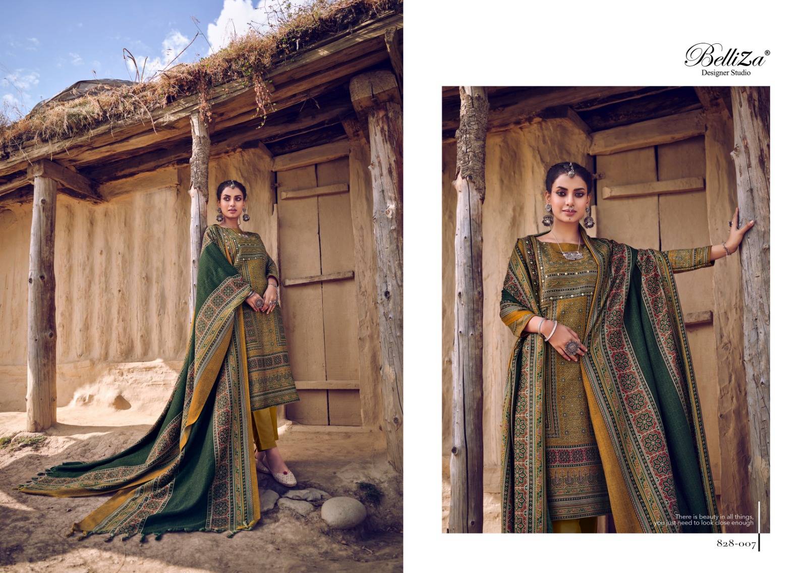 Saiba By Belliza 828-001 To 828-008 Series Beautiful Festive Suits Stylish Fancy Colorful Party Wear & Occasional Wear Pure Alpine Embroidered Dresses At Wholesale Price