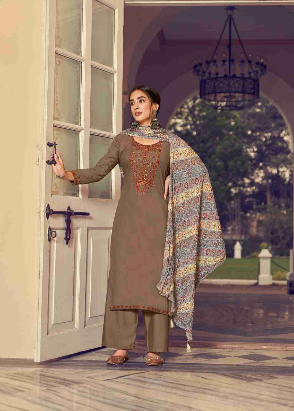 Lehariya By Hermitage 1001 To 1006 Series Designer Festive Suits Beautiful Fancy Stylish Colorful Party Wear & Occasional Wear Pure Viscose Slub Rayon Print With Embroidery Dresses At Wholesale Price