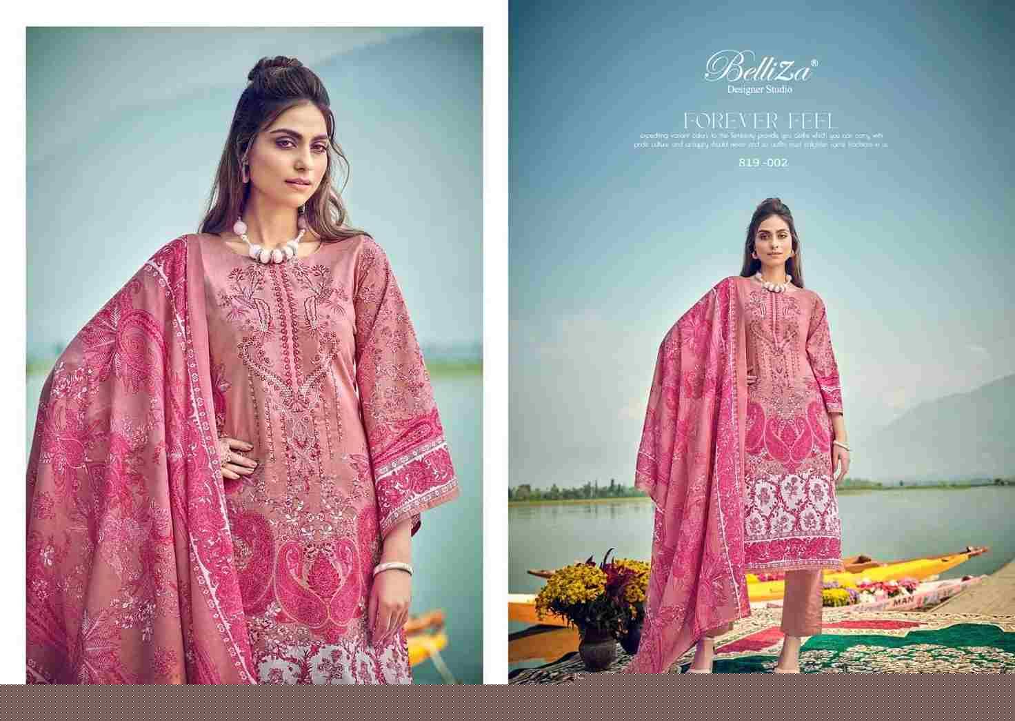 Naira Vol-18 By Belliza 819-001 To 819-008 Series Beautiful Festive Suits Colorful Stylish Fancy Casual Wear & Ethnic Wear Pure Cotton Digital Print Dresses At Wholesale Price