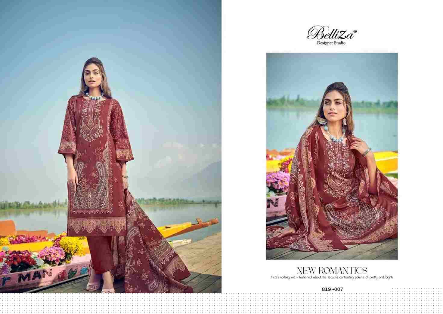 Naira Vol-18 By Belliza 819-001 To 819-008 Series Beautiful Festive Suits Colorful Stylish Fancy Casual Wear & Ethnic Wear Pure Cotton Digital Print Dresses At Wholesale Price